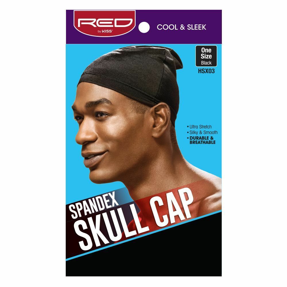 Red Spandex Skull Cap